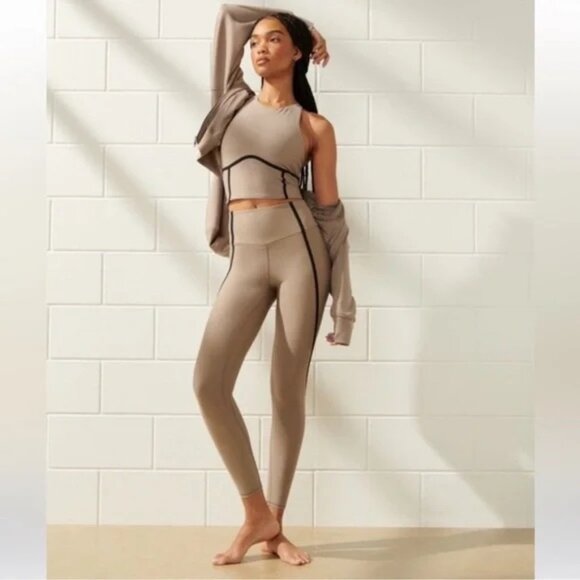 YPB High-Neck Corset Slim Tank + Legging Set - Picture 1 of 5